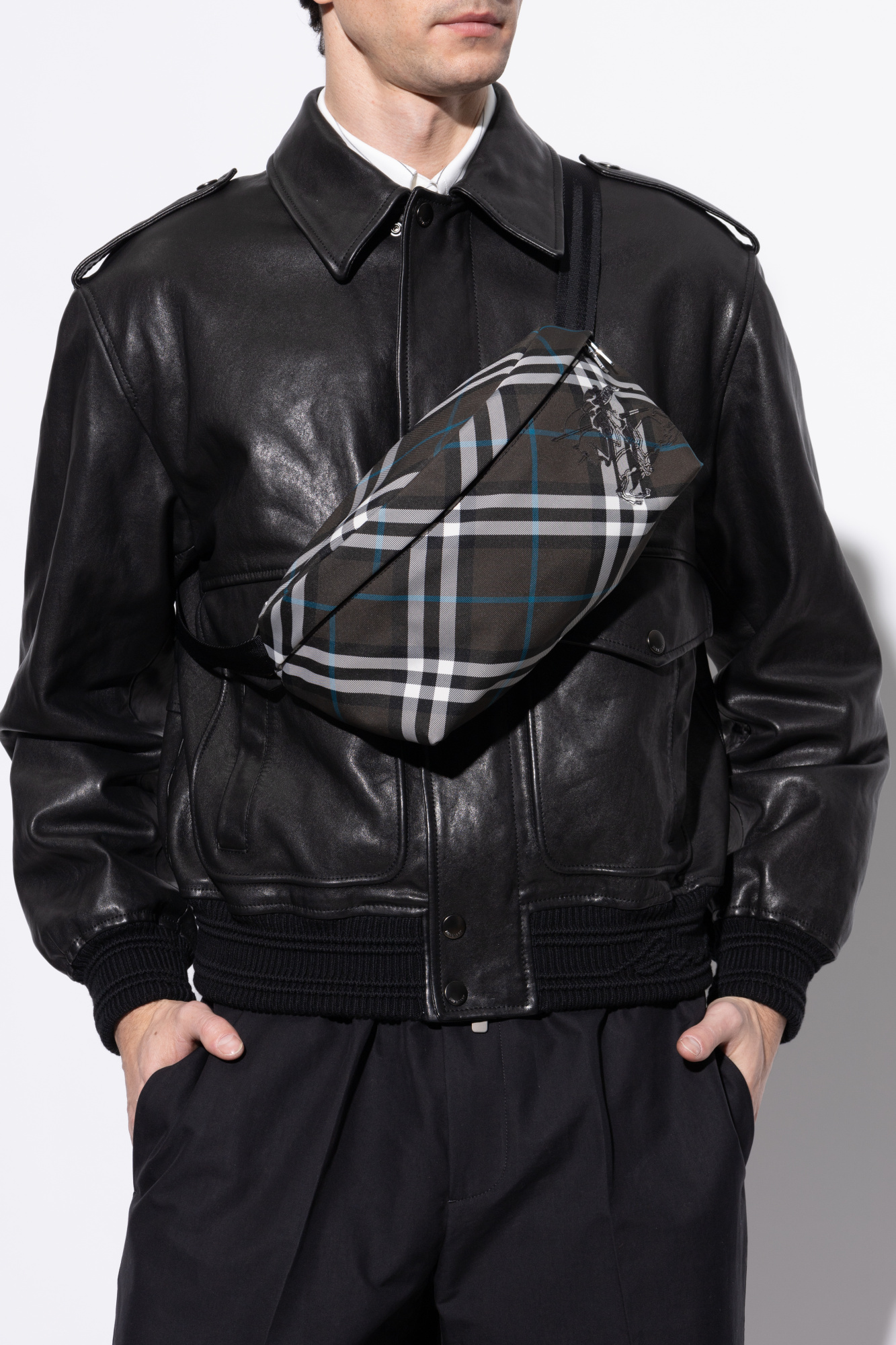 玉虫色】BURBERRY BLACK LABEL スーツ M SUPER100
